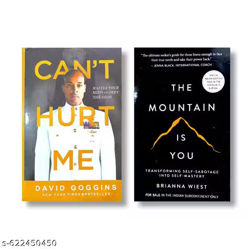 Can’t Hurt Me + The Mountain Is You Combo | Self Help & Motivational Books | Break Self Sabotage | Build Mental Resilience | Paperback
