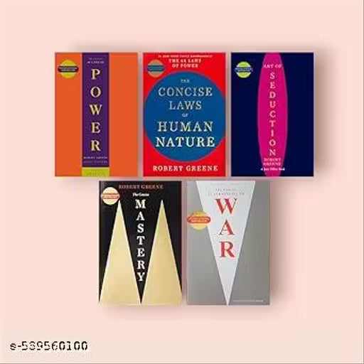 Best Combo ( 5 Books) The Concise 48 Laws of pawer + The concise Laws of Human Natur +The Art of Seduction +The Concise 33 Strategies of War +The concise Mastery